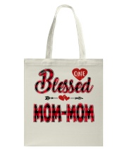 Blessed Mom-Mom - Red Tote Bag tile