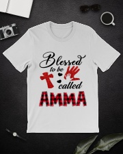 Blessed To Be Called Amma - Red Classic T-Shirt lifestyle-mens-crewneck-front-16
