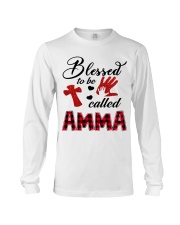 Blessed To Be Called Amma - Red Long Sleeve Tee tile
