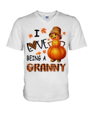 I Love Being A Granny - Great V-Neck T-Shirt tile