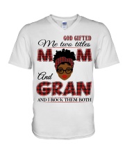 Mom And Gran Rock Them Both - B2 V-Neck T-Shirt tile