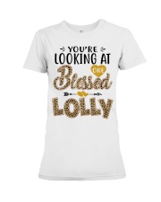 One Blessed Lolly - Leo Premium Fit Ladies Tee tile