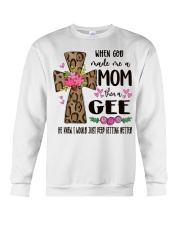 Mom Then A Gee - Cross 2 Crewneck Sweatshirt tile