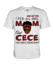 Mom And Cece Rock Them Both - B2 V-Neck T-Shirt tile