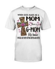 Mom Then A G-Mom - Cross Classic T-Shirt front