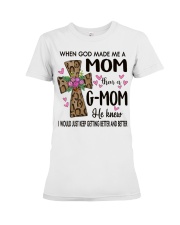 Mom Then A G-Mom - Cross Premium Fit Ladies Tee tile