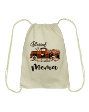 Blessed To Be Called Mema - Autumn Drawstring Bag tile