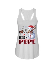 I Love Being A Pepe - Xmas Ladies Flowy Tank tile