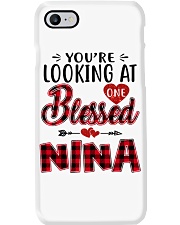 One Blessed Nina - Red Phone Case tile