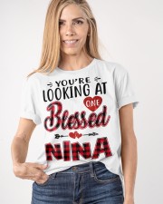 One Blessed Nina - Red Classic T-Shirt apparel-classic-tshirt-lifestyle-front-100