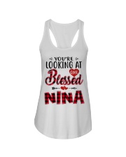 One Blessed Nina - Red Ladies Flowy Tank tile