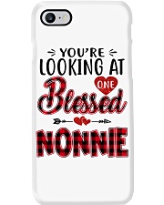One Blessed Nonnie - Red Phone Case tile