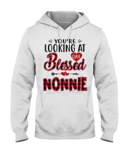 One Blessed Nonnie - Red Hooded Sweatshirt tile