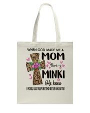 Mom Then A Minki - Cross Tote Bag tile