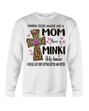 Mom Then A Minki - Cross Crewneck Sweatshirt tile
