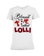 Blessed To Be Called Lolli - Red Premium Fit Ladies Tee tile