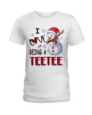 I Love Being A Teetee - Xmas Ladies T-Shirt tile