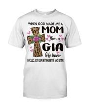 Mom Then A Gia - Cross Classic T-Shirt front