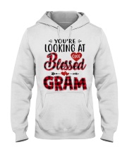 One Blessed Gram - Red Hooded Sweatshirt tile