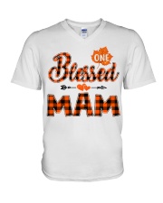 Blessed Mam - Autumn V-Neck T-Shirt tile