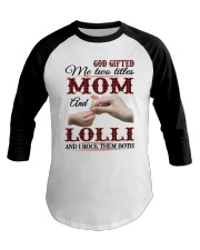 Mom And Lolli I Rock Them Both Baseball Tee tile