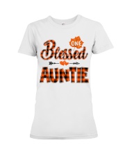Blessed Auntie - Autumn Premium Fit Ladies Tee tile