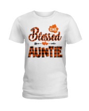 Blessed Auntie - Autumn Ladies T-Shirt tile