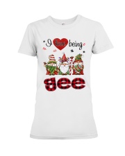 I Love Being Gee - R Premium Fit Ladies Tee tile
