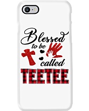 Blessed To Be Called Teetee - Red Phone Case tile
