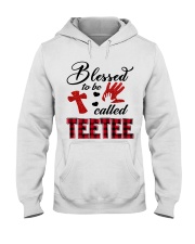 Blessed To Be Called Teetee - Red Hooded Sweatshirt tile
