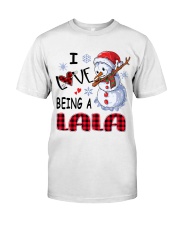 I Love Being A Lala - Xmas Classic T-Shirt front