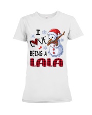 I Love Being A Lala - Xmas Premium Fit Ladies Tee tile
