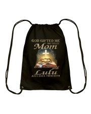 Mom And Lulu - Book Drawstring Bag tile