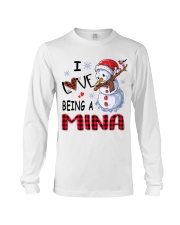 I Love Being A Mina - Xmas Long Sleeve Tee tile