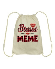 Blessed Meme - Red Drawstring Bag tile