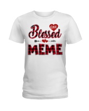 Blessed Meme - Red Ladies T-Shirt tile