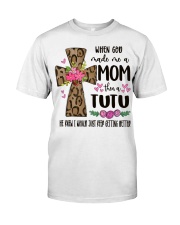 Mom Then A Tutu - Cross 2 Classic T-Shirt front