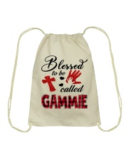 Blessed To Be Called Gammie - Red Drawstring Bag tile