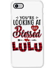 One Blessed Lulu - Red Phone Case tile