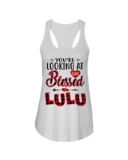 One Blessed Lulu - Red Ladies Flowy Tank tile