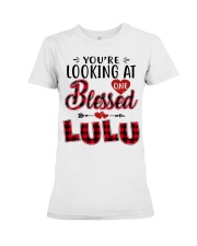 One Blessed Lulu - Red Premium Fit Ladies Tee tile