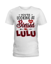 One Blessed Lulu - Red Ladies T-Shirt tile