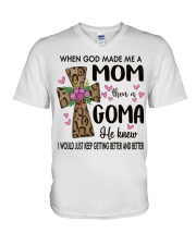 Mom Then A Goma - Cross V-Neck T-Shirt tile