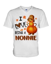 I Love Being A Nonnie - Great V-Neck T-Shirt tile