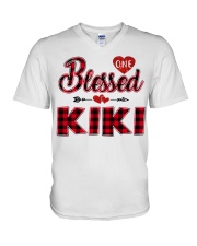Blessed Kiki - Red V-Neck T-Shirt tile