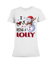 I Love Being A Lolly - Xmas Premium Fit Ladies Tee tile