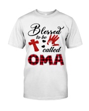Blessed To Be Called Oma - Red Classic T-Shirt front