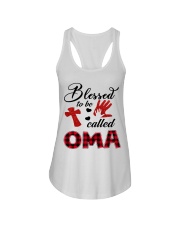 Blessed To Be Called Oma - Red Ladies Flowy Tank tile