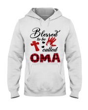 Blessed To Be Called Oma - Red Hooded Sweatshirt tile