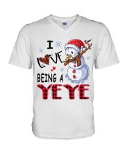 I Love Being A Yeye - Xmas V-Neck T-Shirt tile
